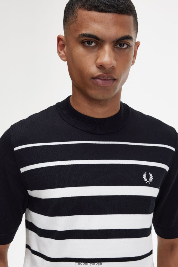 одећу рс Fred Perry мушкарци пругаста плетена мајица Снежана 68TD6P449