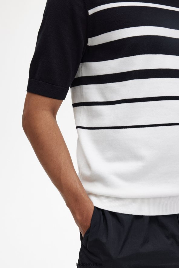 одећу рс Fred Perry мушкарци пругаста плетена мајица Снежана 68TD6P449
