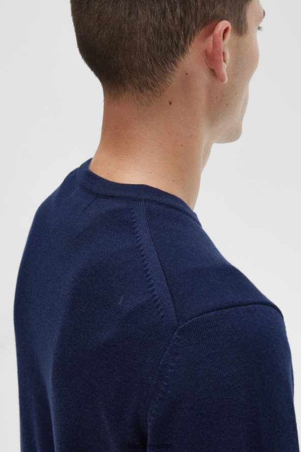 одећу рс Fred Perry мушкарци класични џемпер са овратником морнарица 68TD6P451
