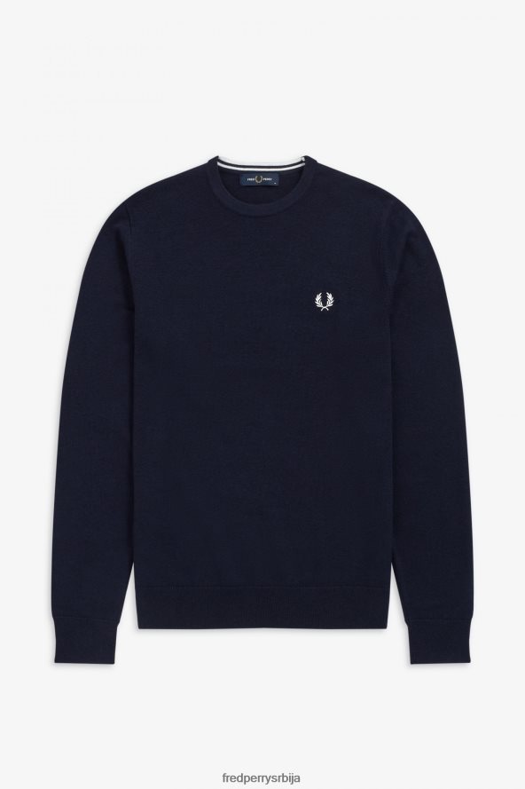 одећу рс Fred Perry мушкарци класични џемпер са овратником морнарица 68TD6P451