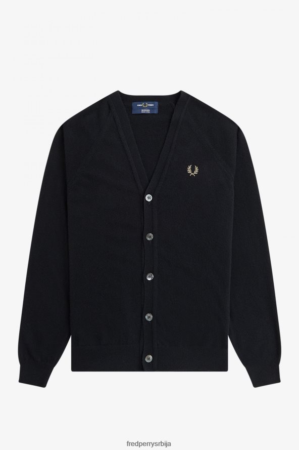 одећу рс Fred Perry мушкарци кардиган од јагњеће вуне црно/шампањац 68TD6P457 одећу рс Fred Perry мушкарци кардиган од јагњеће вуне црно/шампањац 68TD6P457