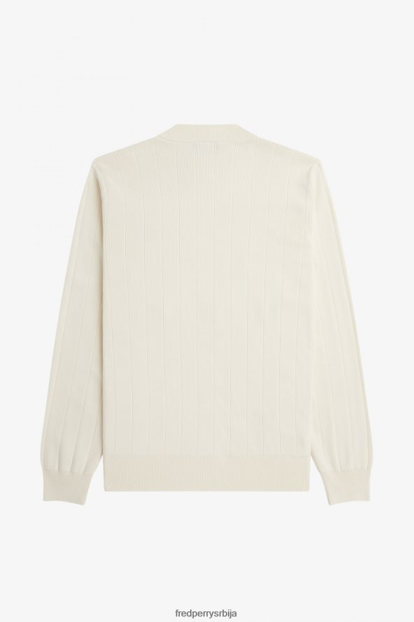 одећу рс Fred Perry мушкарци џемпер са округлим изрезом у тону ецру 68TD6P464