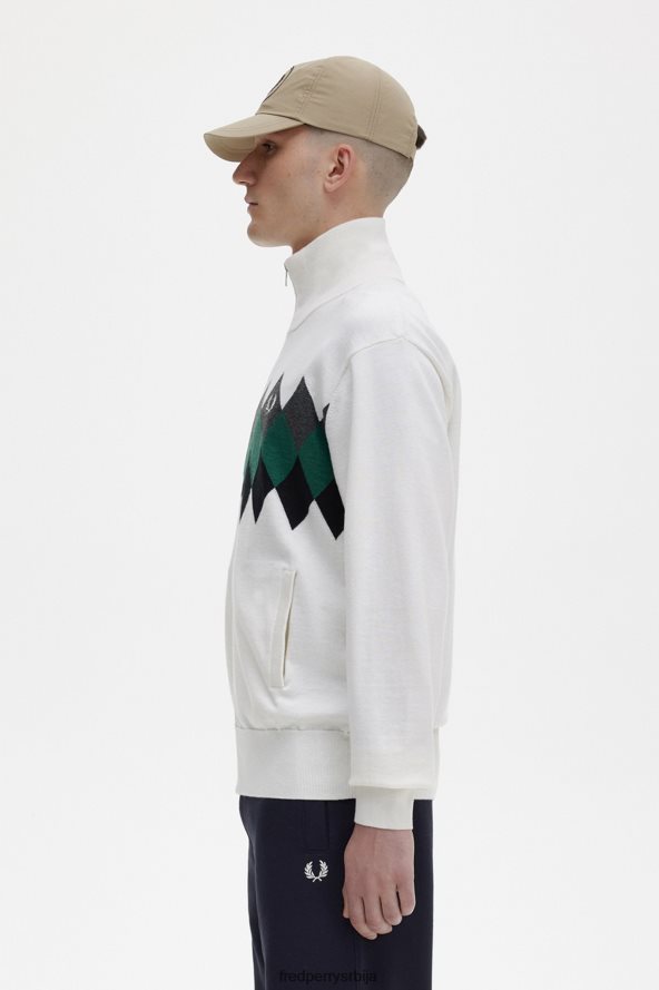 одећу рс Fred Perry мушкарци кардиган дијамантске интарзије Снежана 68TD6P466
