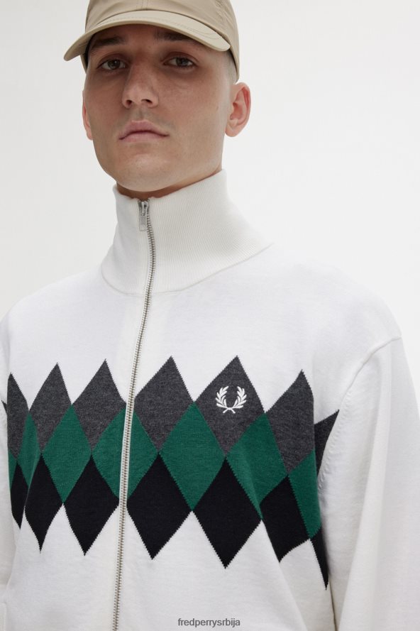 одећу рс Fred Perry мушкарци кардиган дијамантске интарзије Снежана 68TD6P466