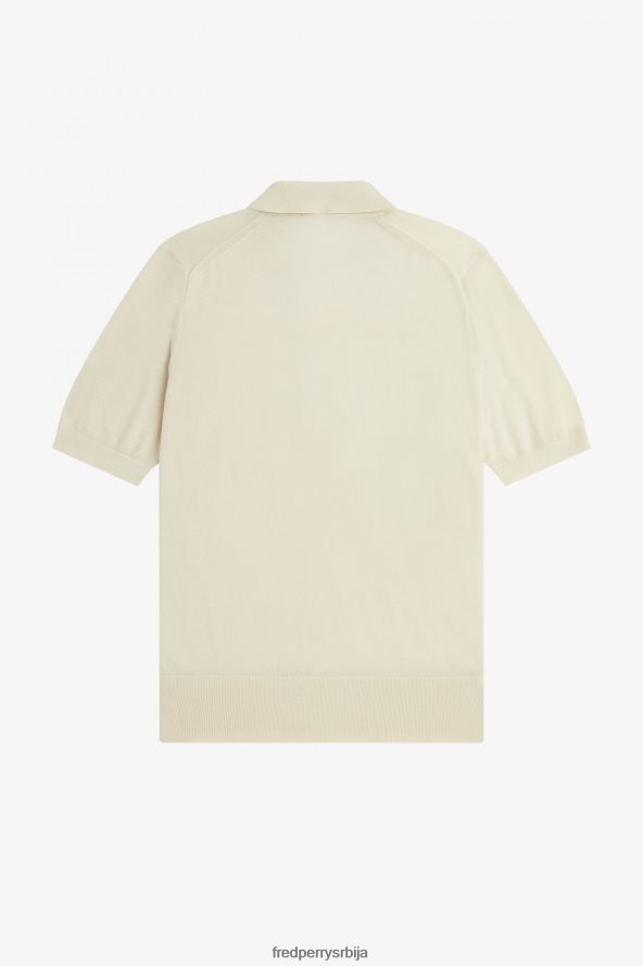 одећу рс Fred Perry мушкарци плетена кошуља кратких рукава овсена каша 68TD6P469