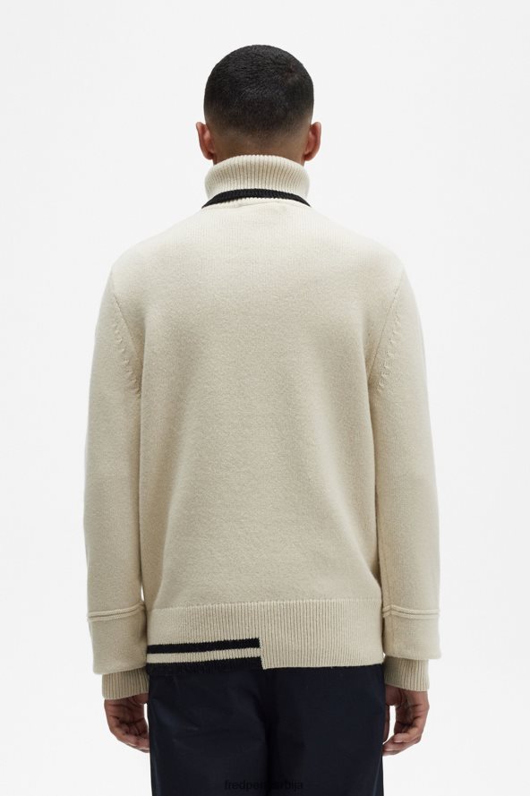 одећу рс Fred Perry мушкарци џемпер са роло вратом црн 68TD6P475