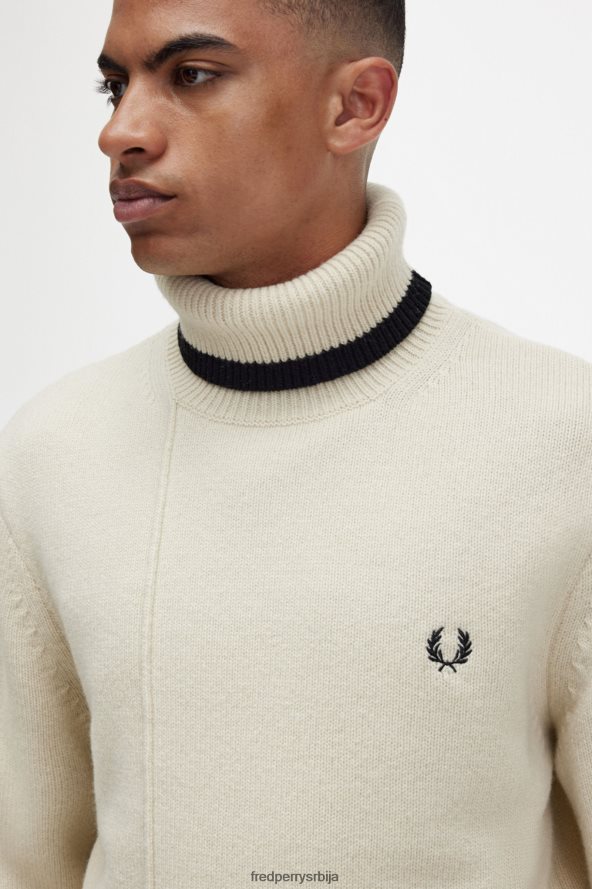 одећу рс Fred Perry мушкарци џемпер са роло вратом црн 68TD6P475