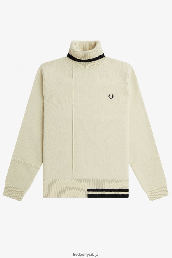 одећу рс Fred Perry мушкарци џемпер са роло вратом црн 68TD6P475