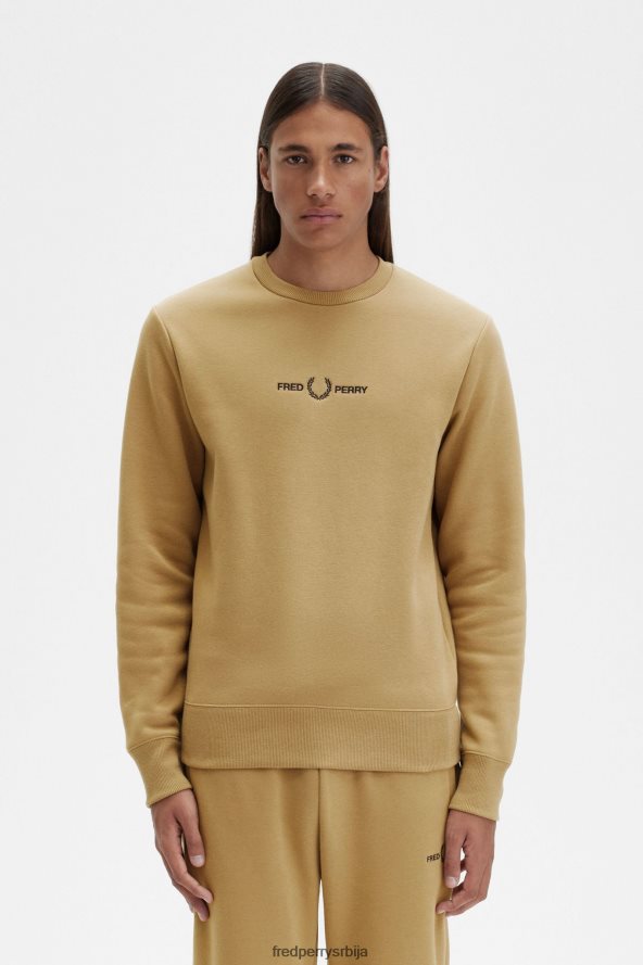 одећу рс Fred Perry мушкарци извезена дуксерица топли камен 68TD6P30 одећу рс Fred Perry мушкарци извезена дуксерица топли камен 68TD6P30