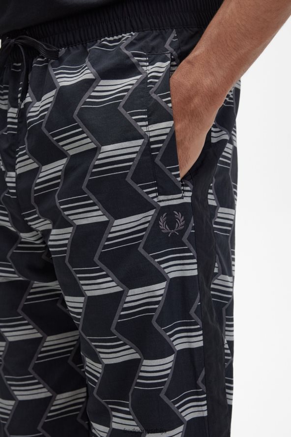 одећу рс Fred Perry мушкарци панталоне у облику шкољке црн 68TD6P35