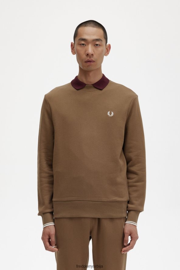 одећу рс Fred Perry мушкарци дуксерица са великим изрезом осенченог камена 68TD6P36 одећу рс Fred Perry мушкарци дуксерица са великим изрезом осенченог камена 68TD6P36