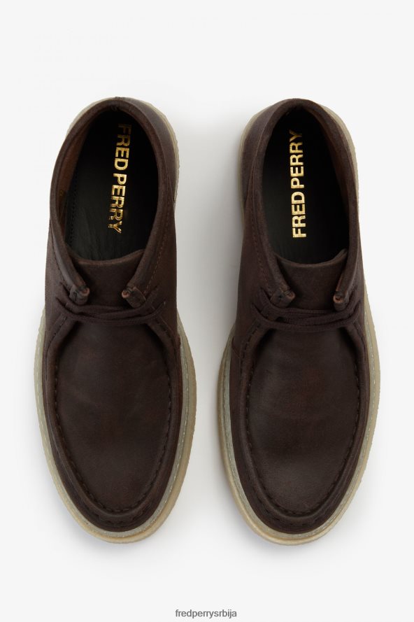 обућа рс Fred Perry мушкарци мид Давсон паљеног дувана 68TD6P175