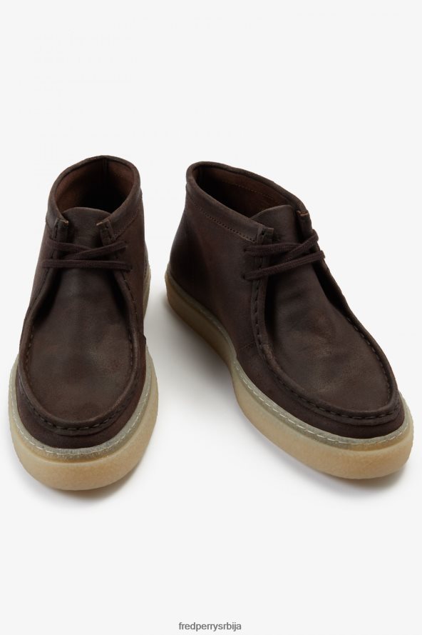обућа рс Fred Perry мушкарци мид Давсон паљеног дувана 68TD6P175