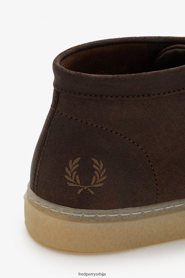 обућа рс Fred Perry мушкарци мид Давсон паљеног дувана 68TD6P175