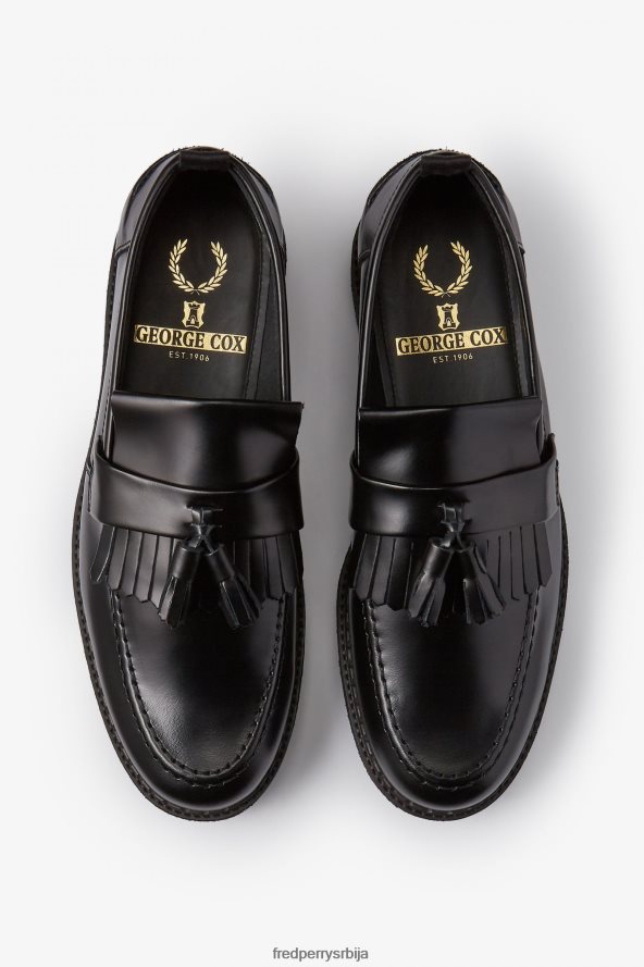 обућа рс Fred Perry мушкарци тассел лоафер црн 68TD6P176