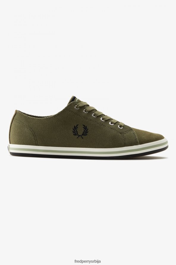 обућа рс Fred Perry мушкарци кингстон једнолично зелено 68TD6P197