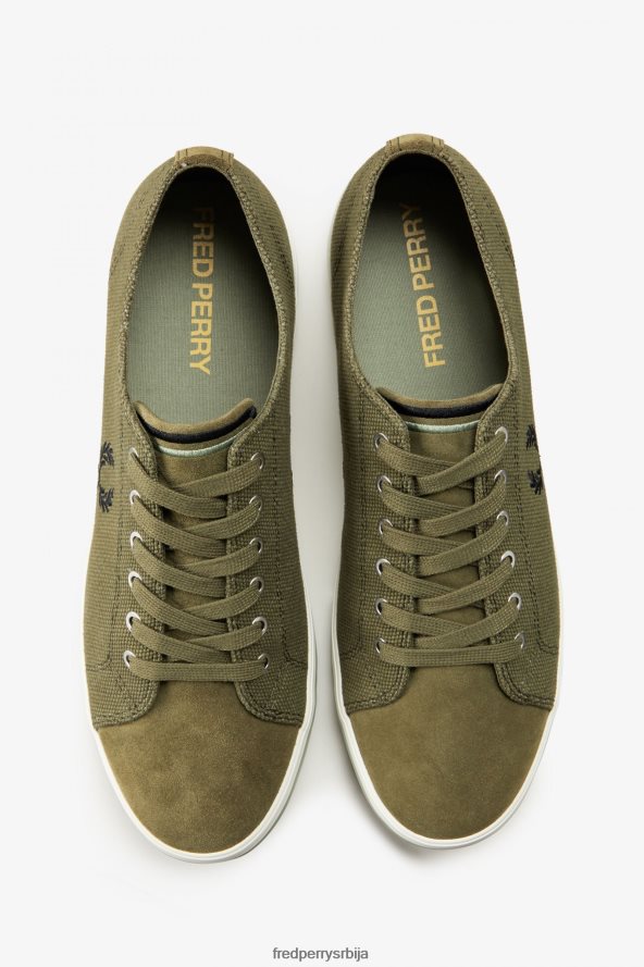 обућа рс Fred Perry мушкарци кингстон једнолично зелено 68TD6P197