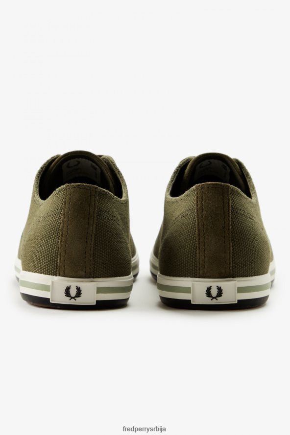 обућа рс Fred Perry мушкарци кингстон једнолично зелено 68TD6P197