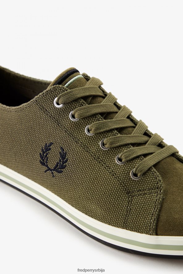 обућа рс Fred Perry мушкарци кингстон једнолично зелено 68TD6P197