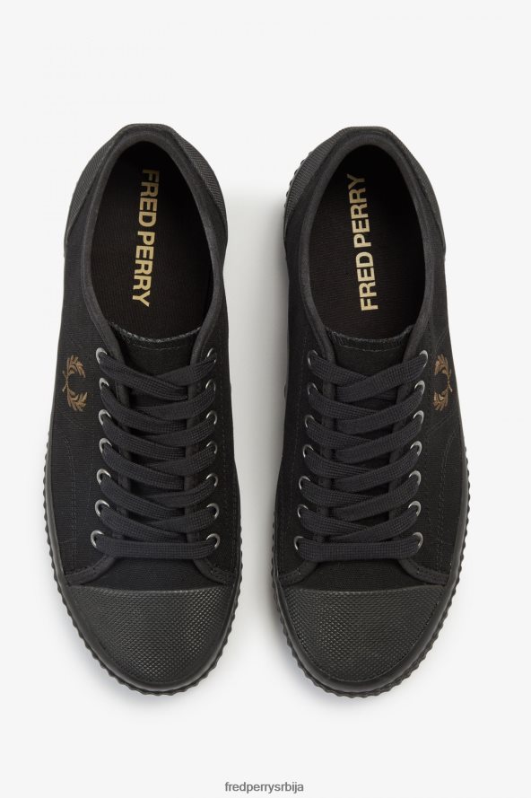 обућа рс Fred Perry мушкарци лов хугхес црни/кречњак 68TD6P199