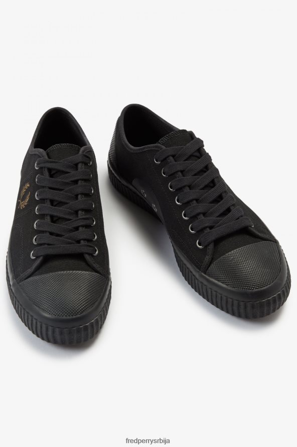 обућа рс Fred Perry мушкарци лов хугхес црни/кречњак 68TD6P199