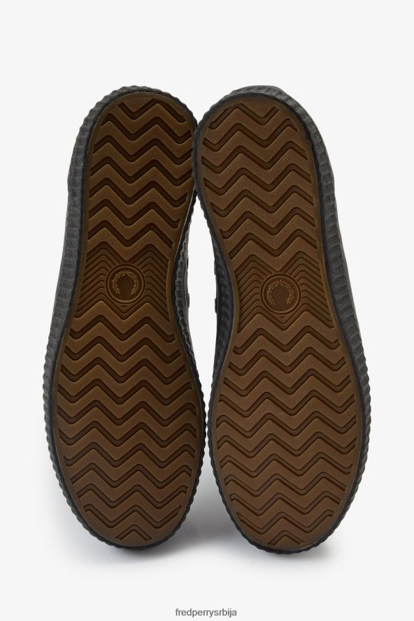обућа рс Fred Perry мушкарци лов хугхес црни/кречњак 68TD6P199