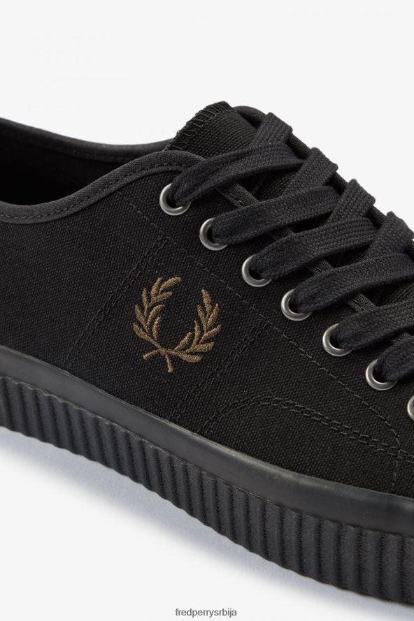 обућа рс Fred Perry мушкарци лов хугхес црни/кречњак 68TD6P199