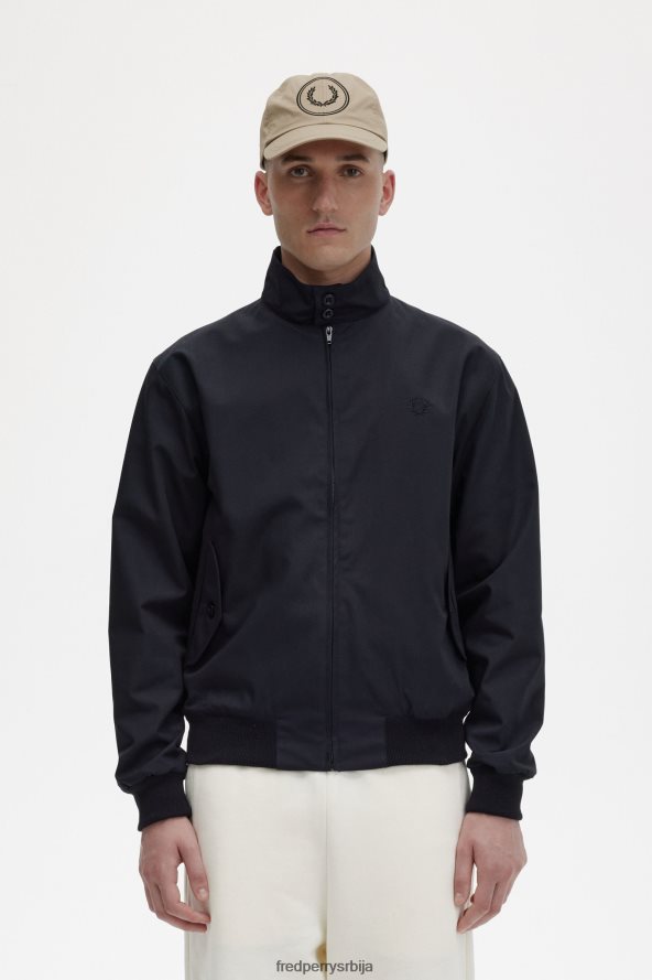 одећу рс Fred Perry мушкарци харрингтон јакна црн 68TD6P233