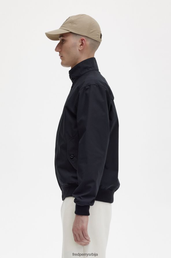 одећу рс Fred Perry мушкарци харрингтон јакна црн 68TD6P233
