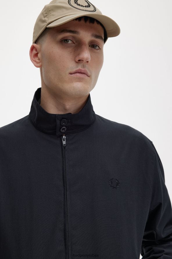 одећу рс Fred Perry мушкарци харрингтон јакна црн 68TD6P233