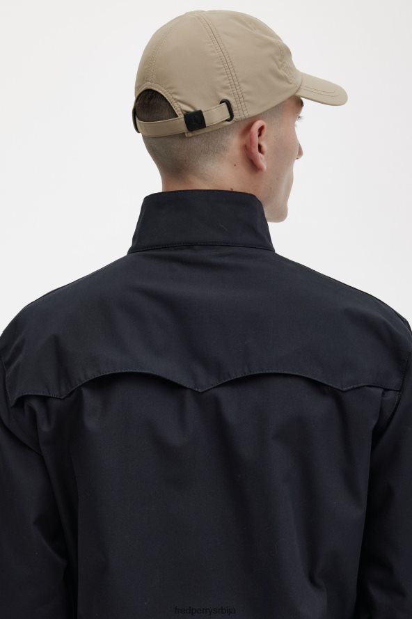 одећу рс Fred Perry мушкарци харрингтон јакна црн 68TD6P233