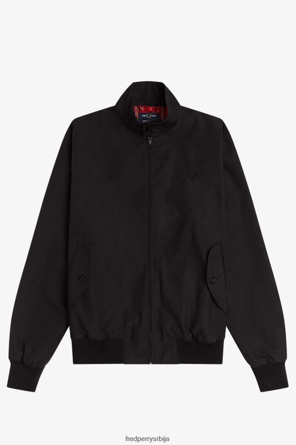 одећу рс Fred Perry мушкарци харрингтон јакна црн 68TD6P233