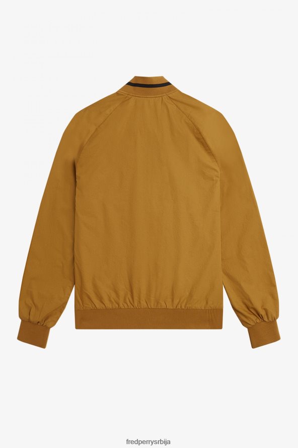 одећу рс Fred Perry мушкарци тениски бомбер јакна тамна карамела 68TD6P235
