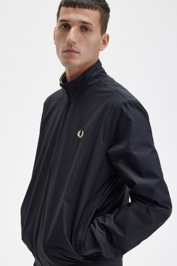 одећу рс Fred Perry мушкарци брентхам јакна црн 68TD6P236