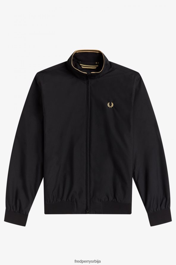 одећу рс Fred Perry мушкарци брентхам јакна црн 68TD6P236