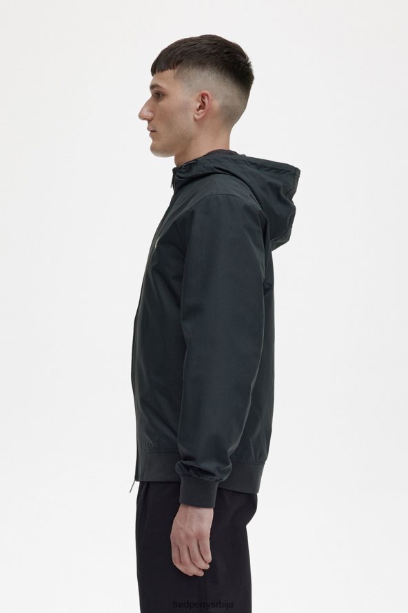 одећу рс Fred Perry мушкарци брентхам јакна са капуљачом ноћно зелено 68TD6P238
