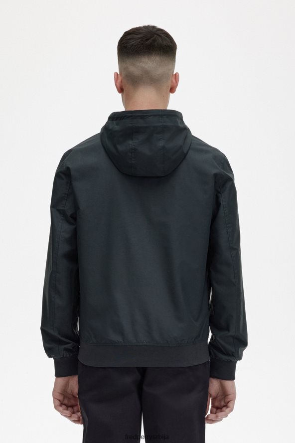 одећу рс Fred Perry мушкарци брентхам јакна са капуљачом ноћно зелено 68TD6P238