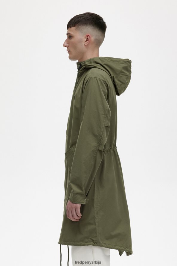 одећу рс Fred Perry мушкарци схелл парка парка зелена 68TD6P239