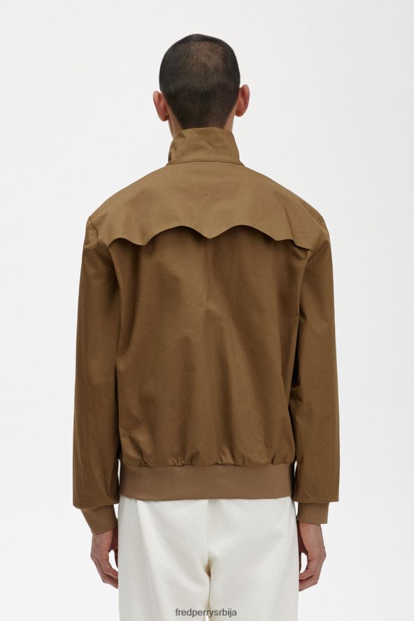 одећу рс Fred Perry мушкарци јакна са рајсфершлусом осенченог камена 68TD6P242