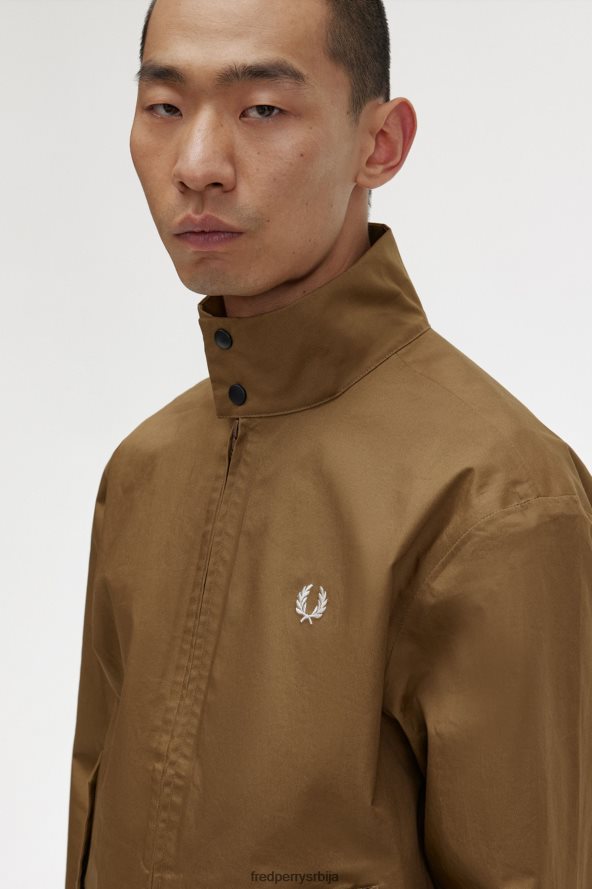 одећу рс Fred Perry мушкарци јакна са рајсфершлусом осенченог камена 68TD6P242