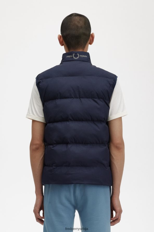 одећу рс Fred Perry мушкарци изоловани гилет морнарица 68TD6P246