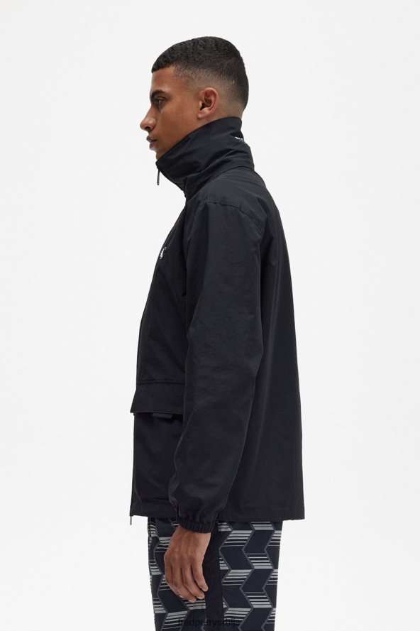 одећу рс Fred Perry мушкарци џепни џеп са патент затварачем црн 68TD6P249