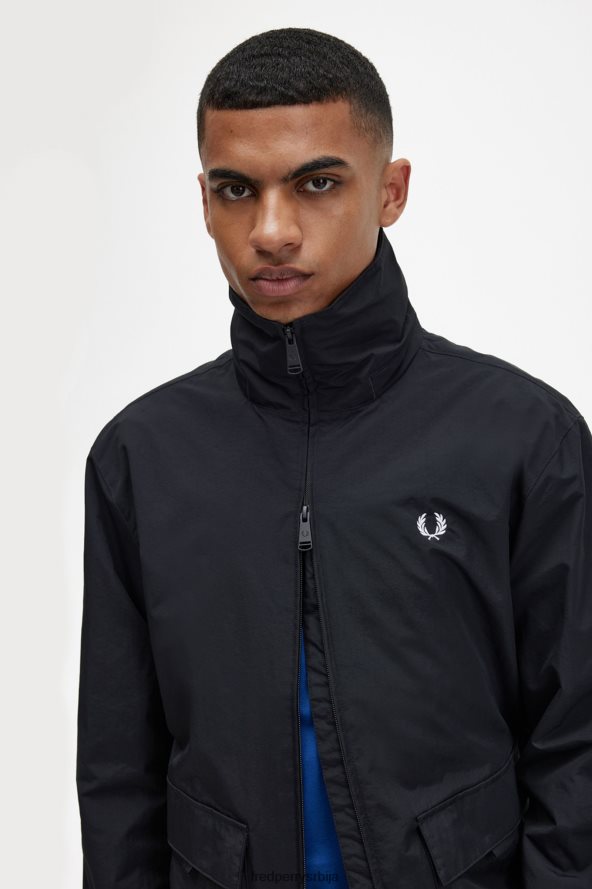одећу рс Fred Perry мушкарци џепни џеп са патент затварачем црн 68TD6P249