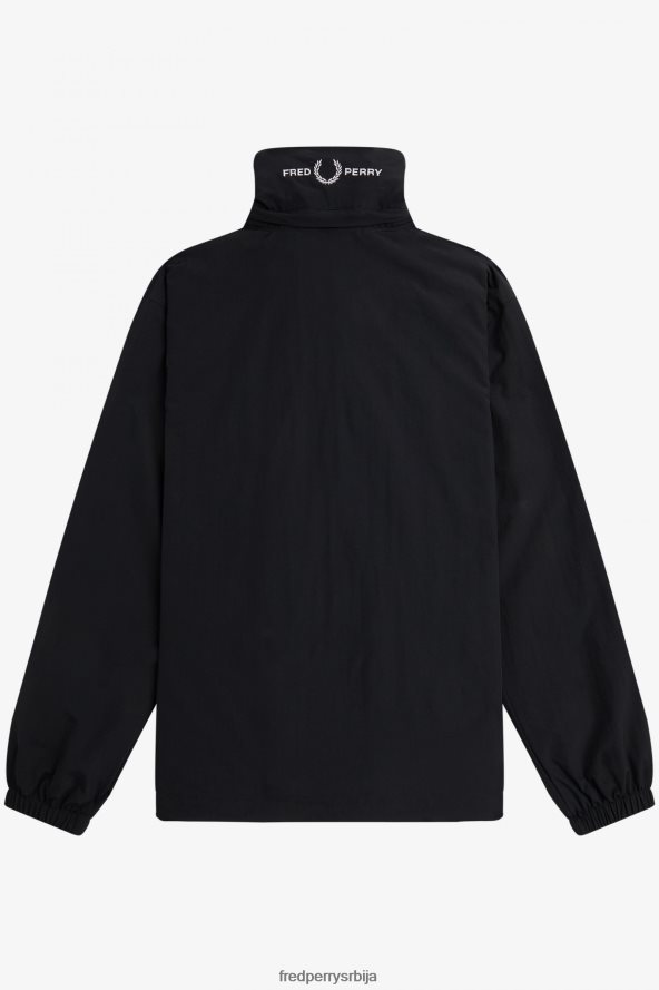 одећу рс Fred Perry мушкарци џепни џеп са патент затварачем црн 68TD6P249