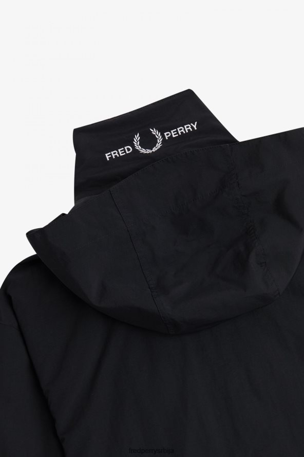 одећу рс Fred Perry мушкарци џепни џеп са патент затварачем црн 68TD6P249