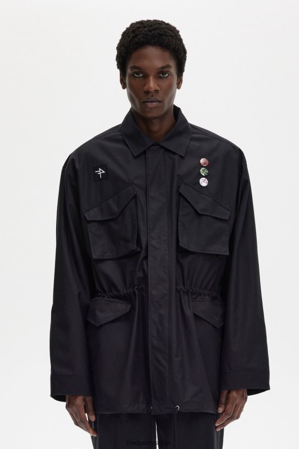 одећу рс Fred Perry мушкарци помоћна јакна црн 68TD6P252 одећу рс Fred Perry мушкарци помоћна јакна црн 68TD6P252