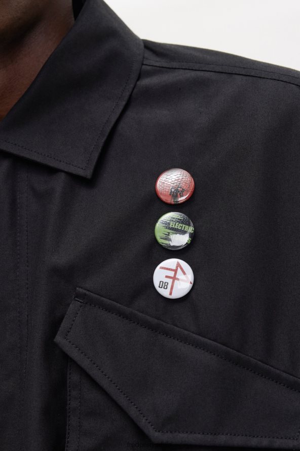 одећу рс Fred Perry мушкарци помоћна јакна црн 68TD6P252