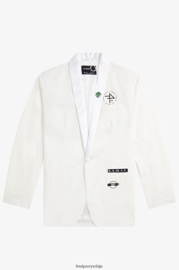одећу рс Fred Perry мушкарци блејзер са овратником бео 68TD6P253
