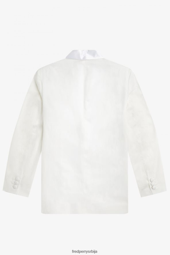 одећу рс Fred Perry мушкарци блејзер са овратником бео 68TD6P253